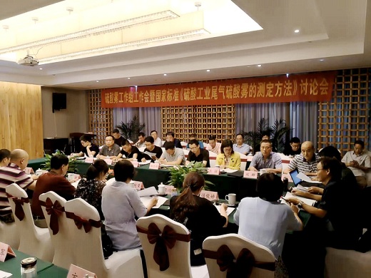 中国硫酸工业协会在铜召开两项国家标准修订钻研会